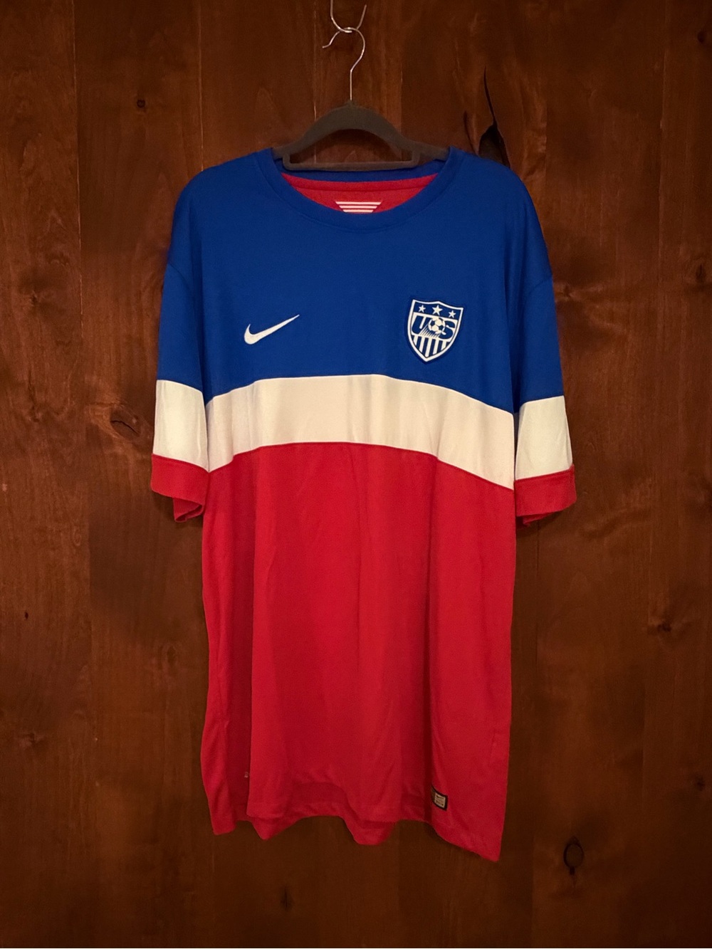 Nike Kids Blue White Red Team Soccer Jersey